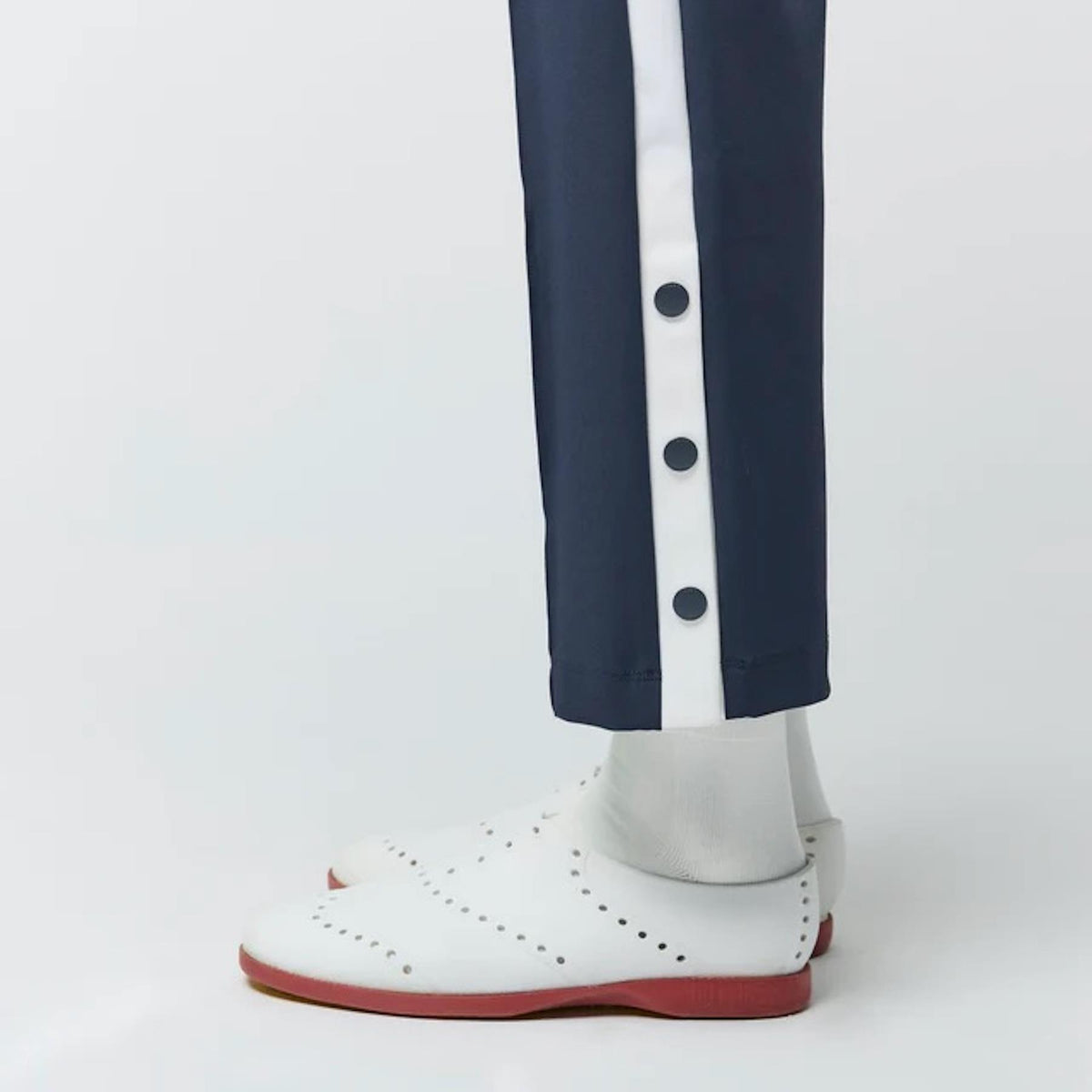 Womens Striped Sport Pants Navy/White