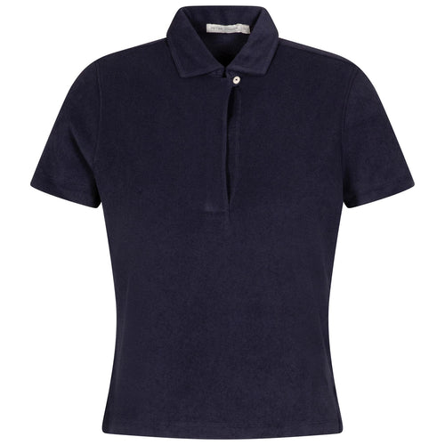 Womens Elle Terry Polo Navy - SS24