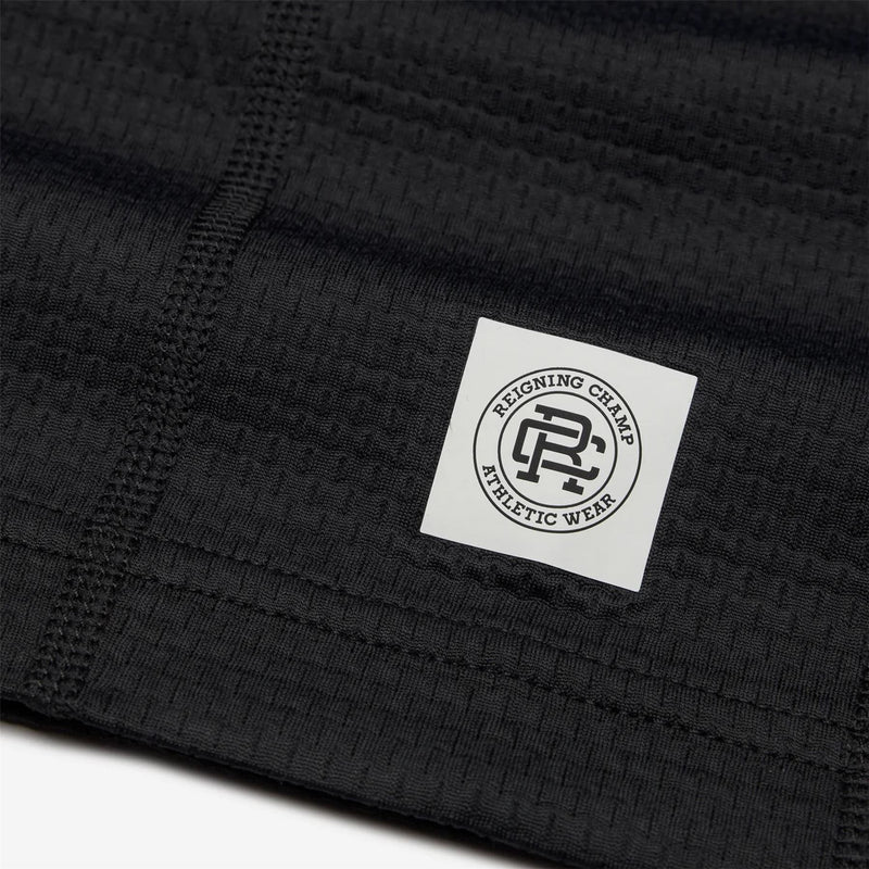 Solotex Mesh Tiebreak Quarter Zip Black