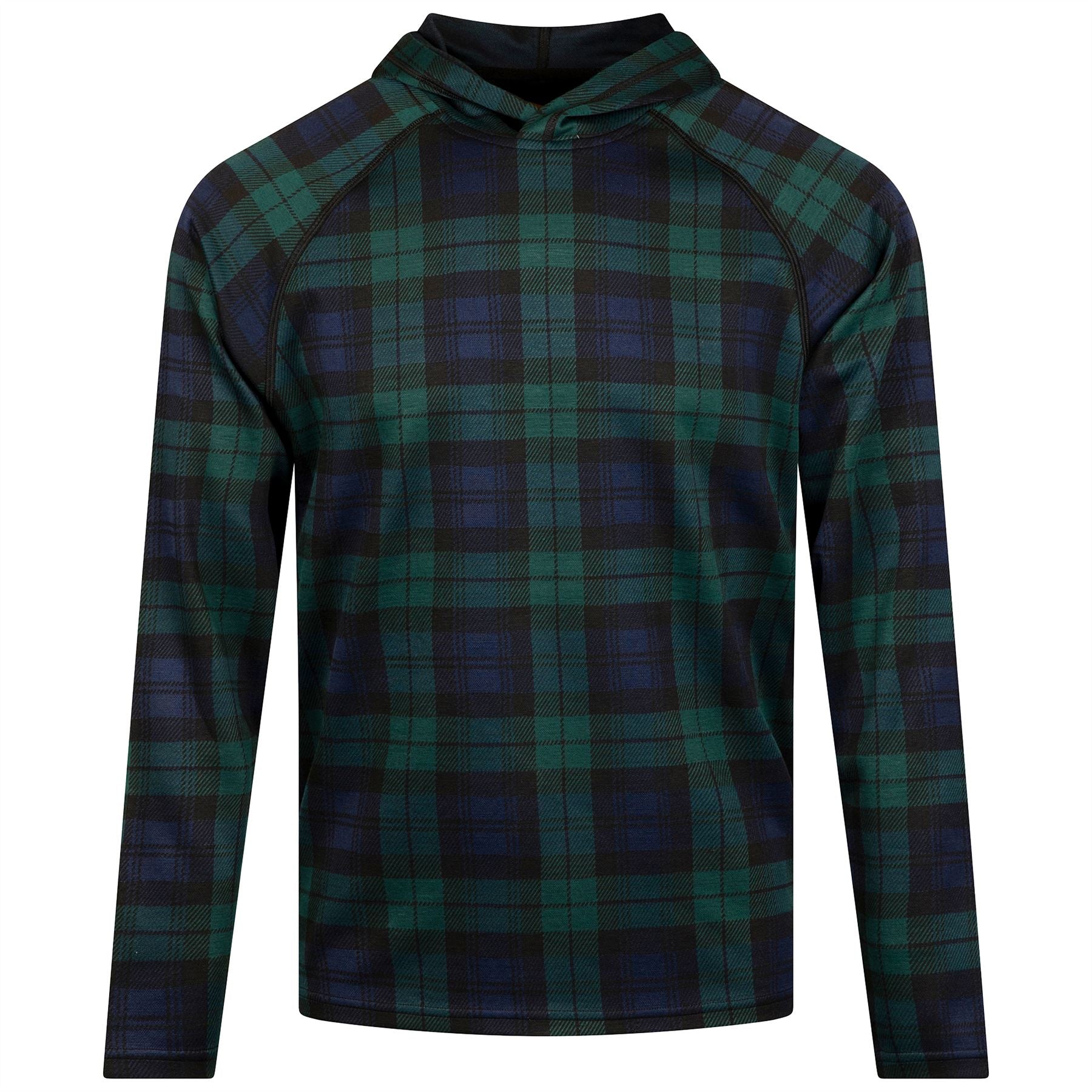 Palmer Doubleknit Hoodie Blackwatch Plaid