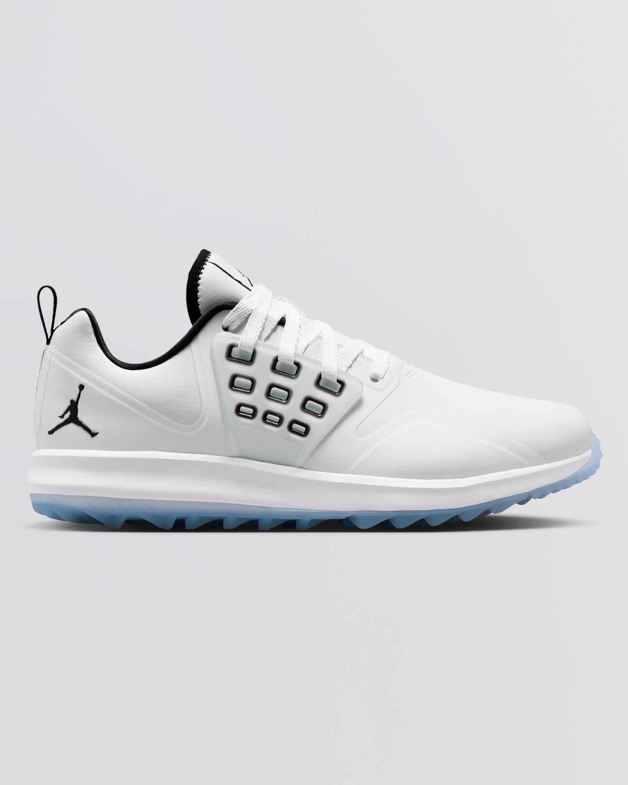 Jordan Grind Spikeless Golf Shoes White/Black/White