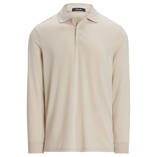 RLX Lounge Jersey LS Polo Basic Sand - AW24