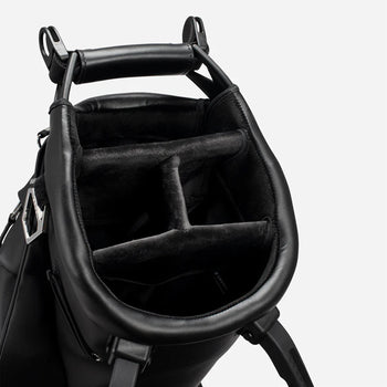 Vessel Carbon Lux Stand Pebbled Black | Golf Bags | TRENDYGOLFUSA.COM
