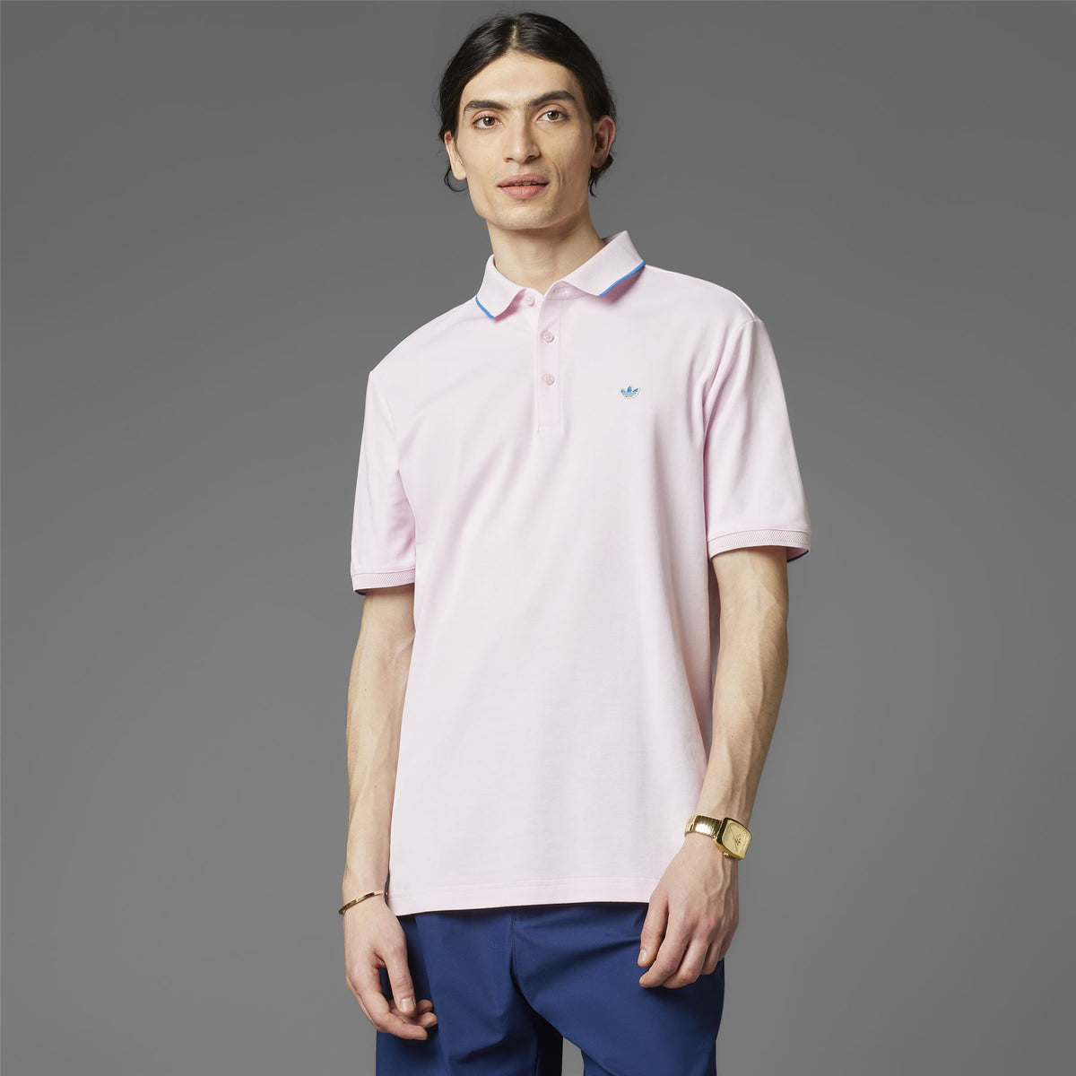 Twistknit Trefoil Polo Clear Pink