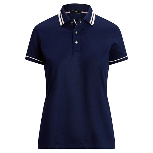 Womens RLX Tailored Fit Val Tour Pique Polo Refined Navy/White/Pink - SS25