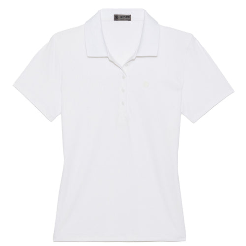 Womens Tech Rib Polo Snow - 2024