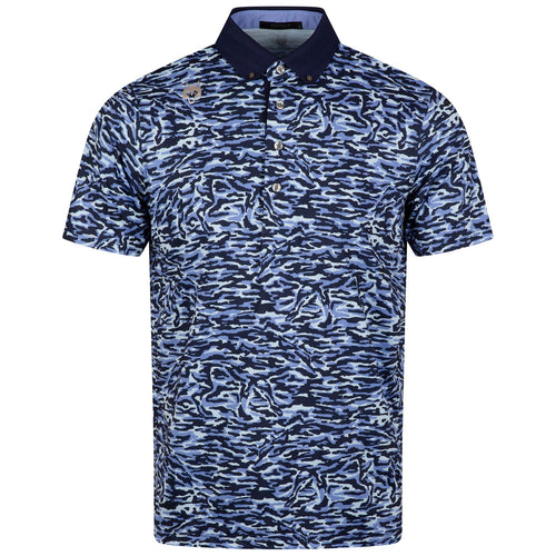 Stalking Wolf Camo Polo Wolf Blue - AW24