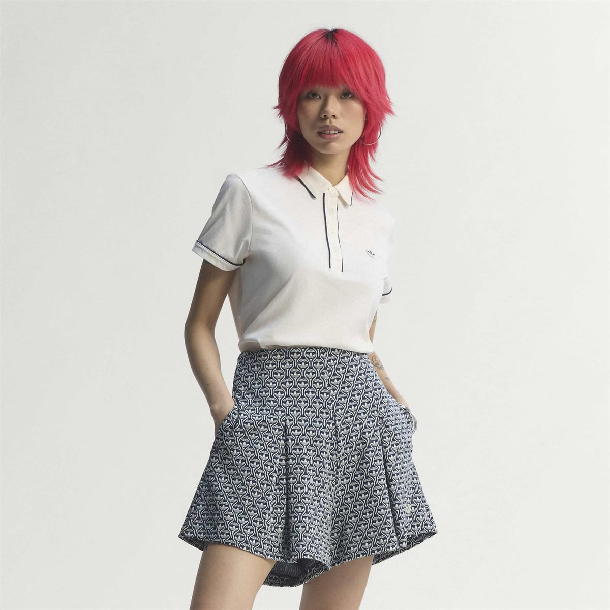 Womens Originals All Over Skort Night Indigo/Chalk White