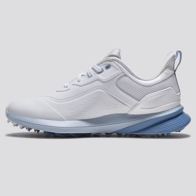 Womens ProSL26 Spikeless Laced Golf Shoes White/Blue