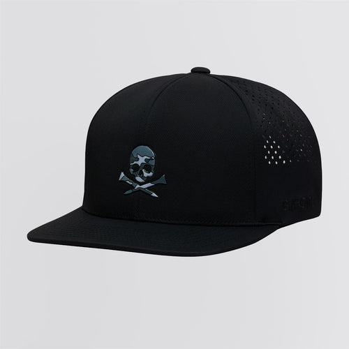 Skull & Tees Perforated Delta 110 Snapback Onyx