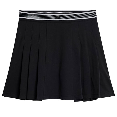 Womens Harlow Light Pique Skirt Black - SS25