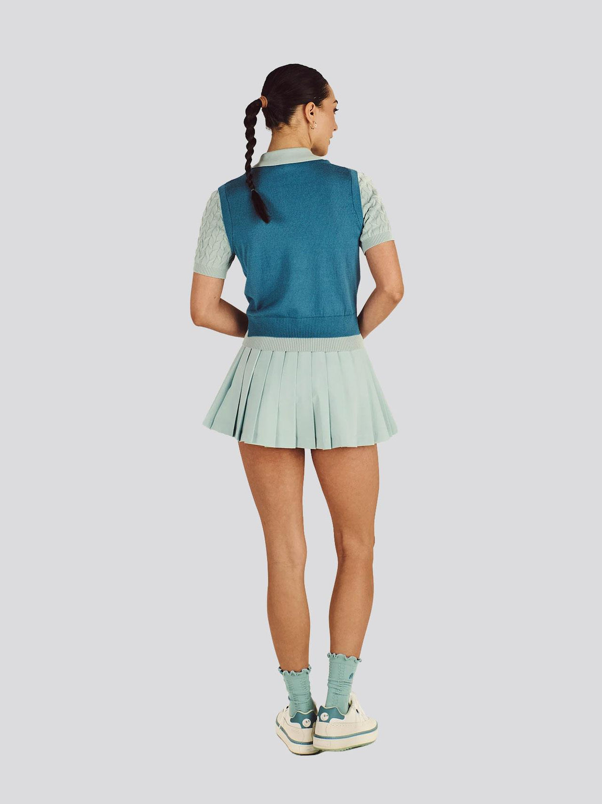 Womens Veronica Polo Aegean Blue/Surf Spray