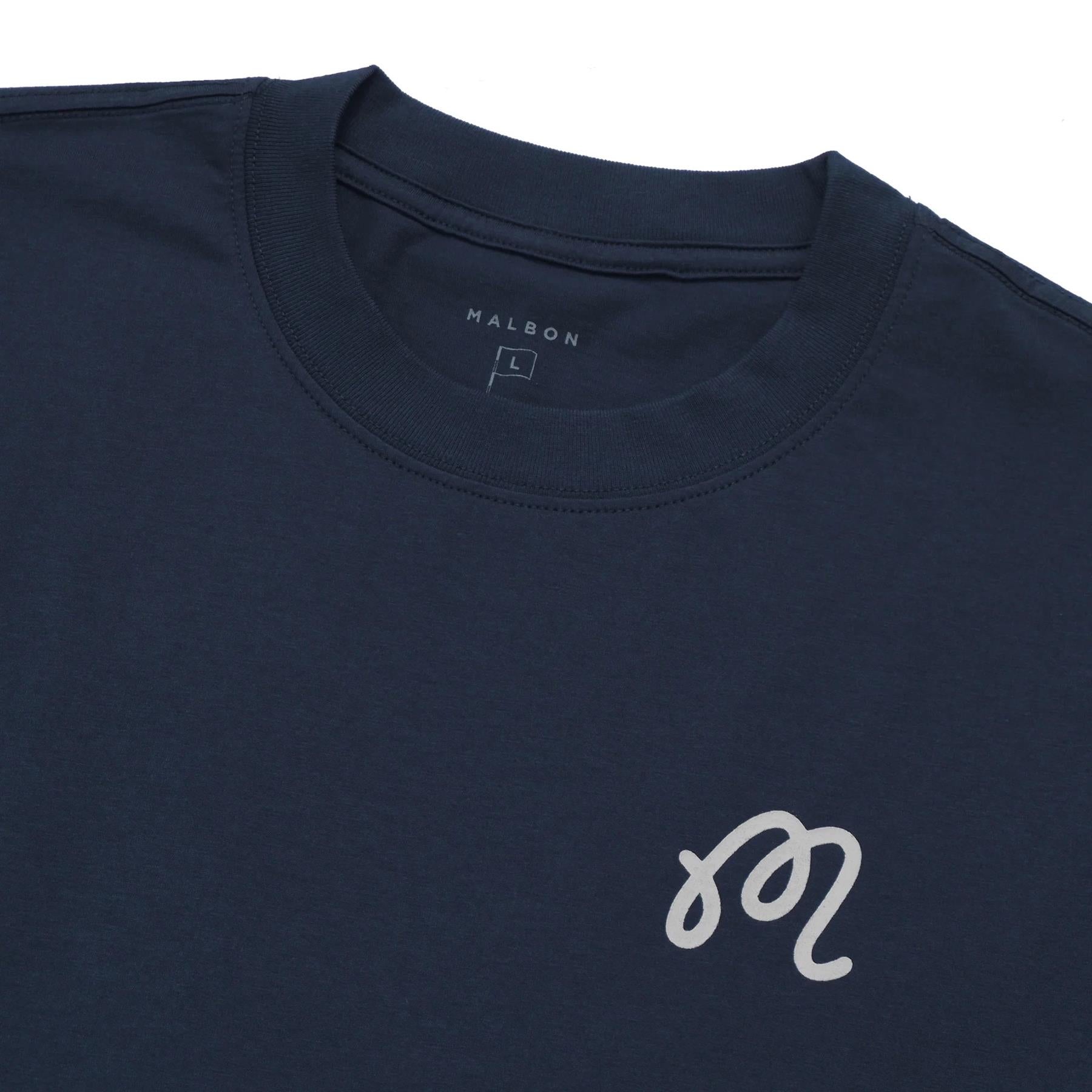 Malbon Golf Barong Buckets T-Shirt Indigo | TRENDYGOLFUSA.COM