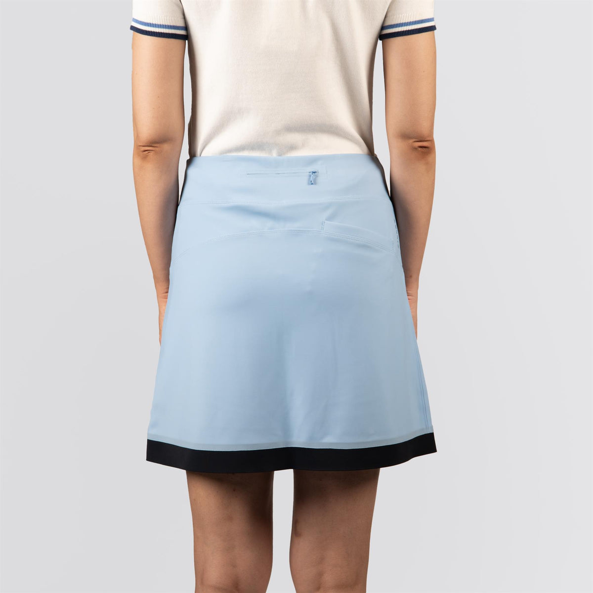 Womens Contrast Sport Skirt Ice Blue/Navy