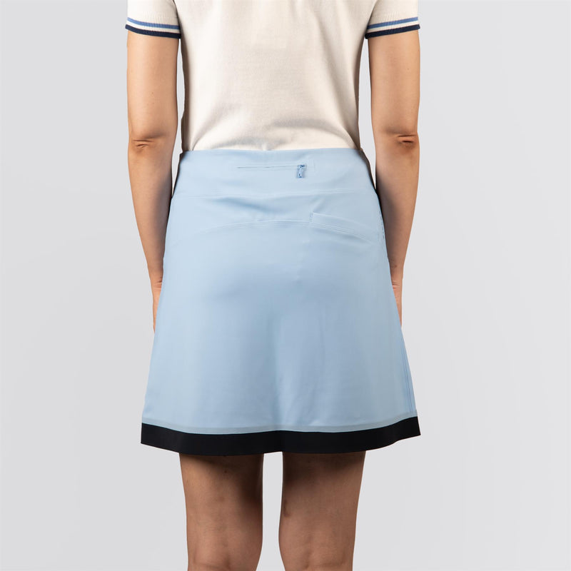 Womens Contrast Sport Skirt Ice Blue/Navy