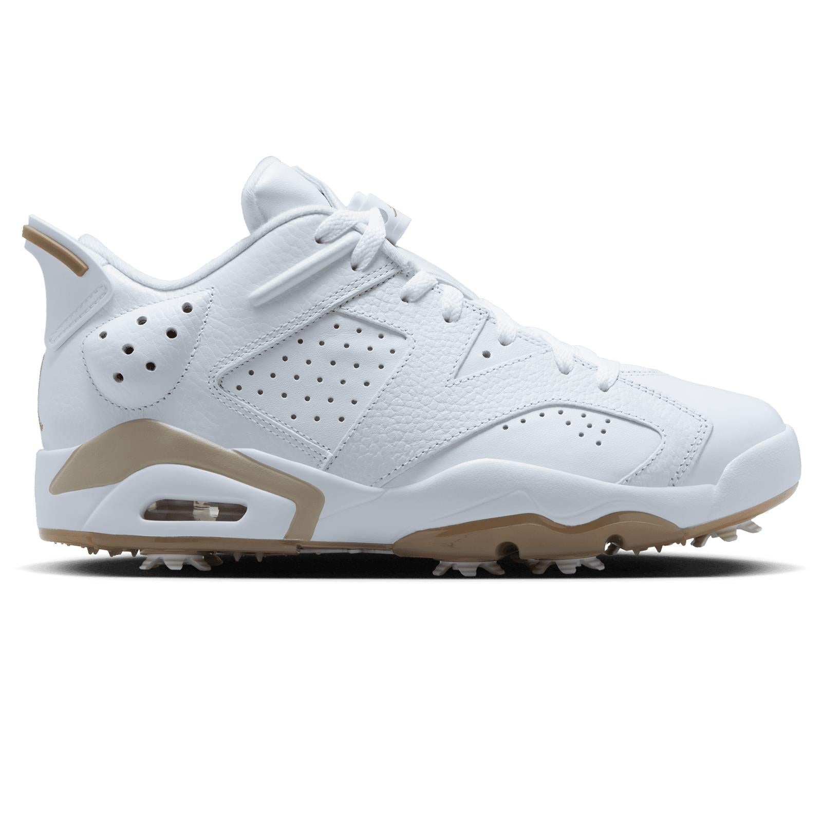 Jordan Retro 6 Golf Shoe White/Khaki - AW23 – TRENDYGOLFUSA.COM