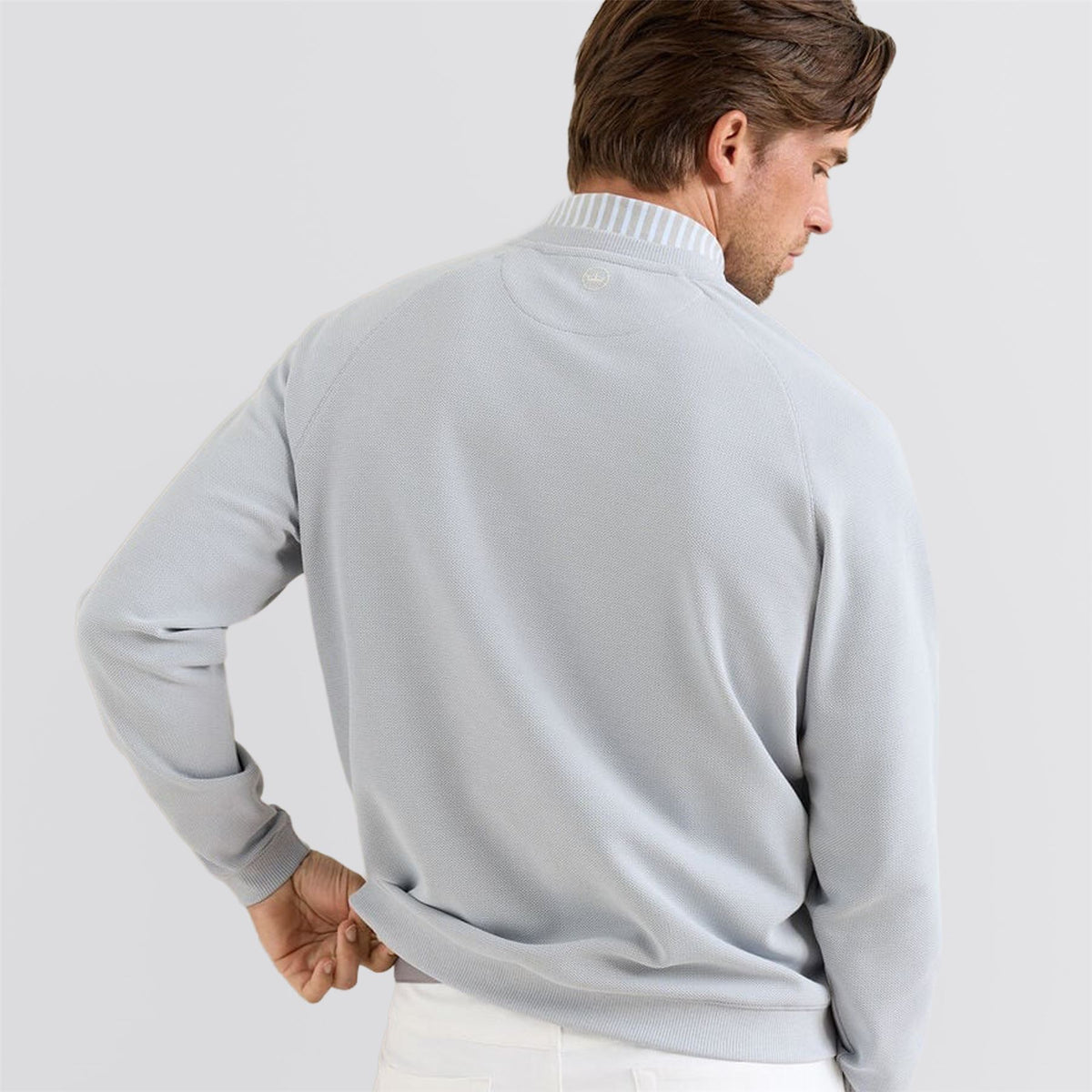 Cradle Pique Performance Crewneck British Grey