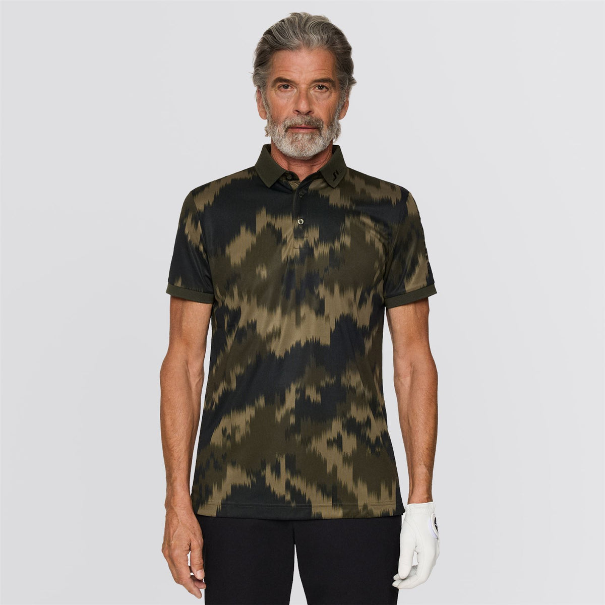 Tour Tech Print Polo Warp Forest