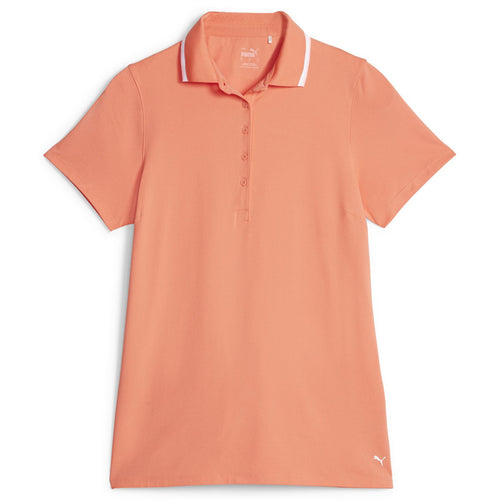 Womens CLOUDSPUN Tipped SS Polo Fizzy Sun-White Glow - AW23
