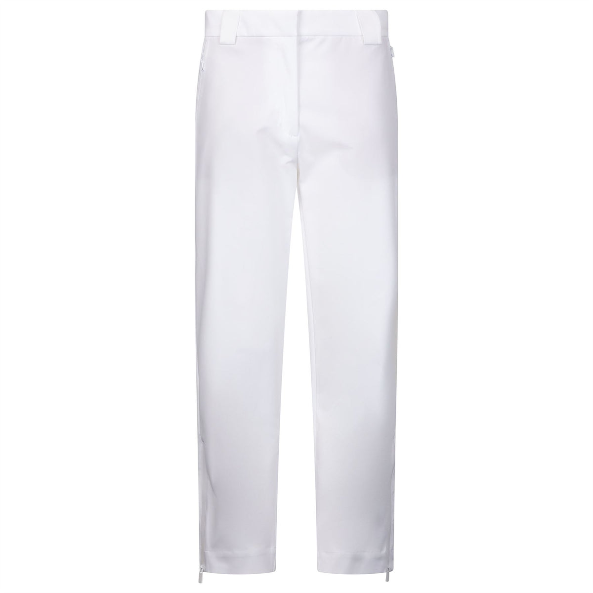 Womens Slim Tech Trousers Off White
