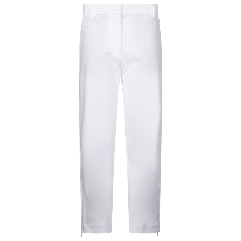 Womens Slim Tech Trousers Off White