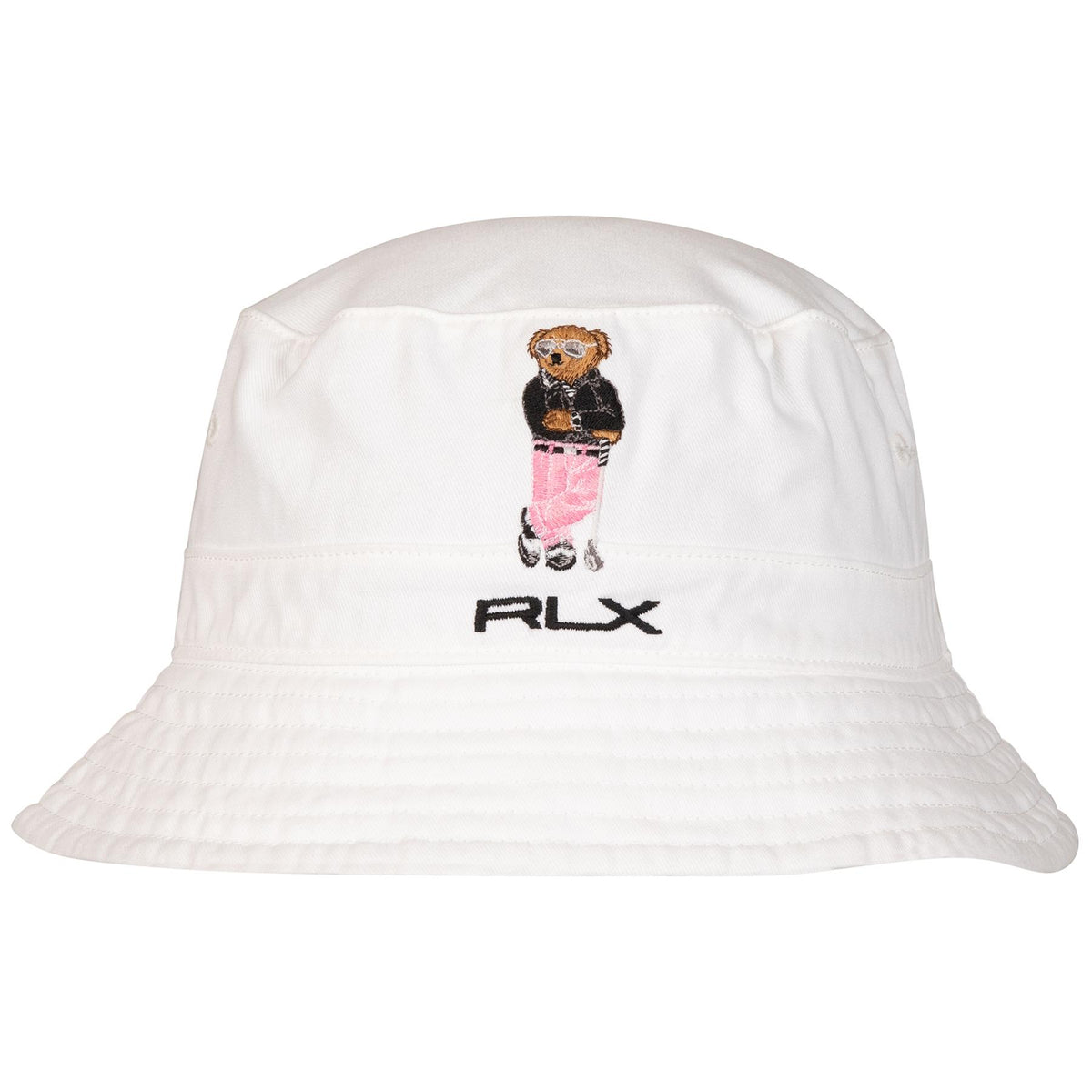 RL Bear Logo Bucket Hat White