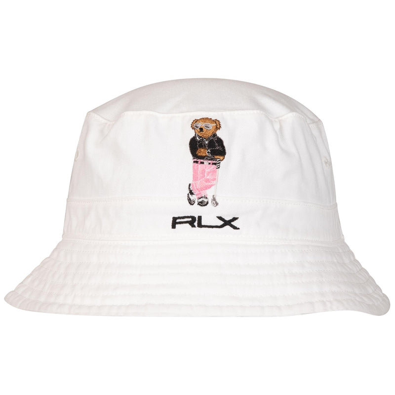 RL Bear Logo Bucket Hat White