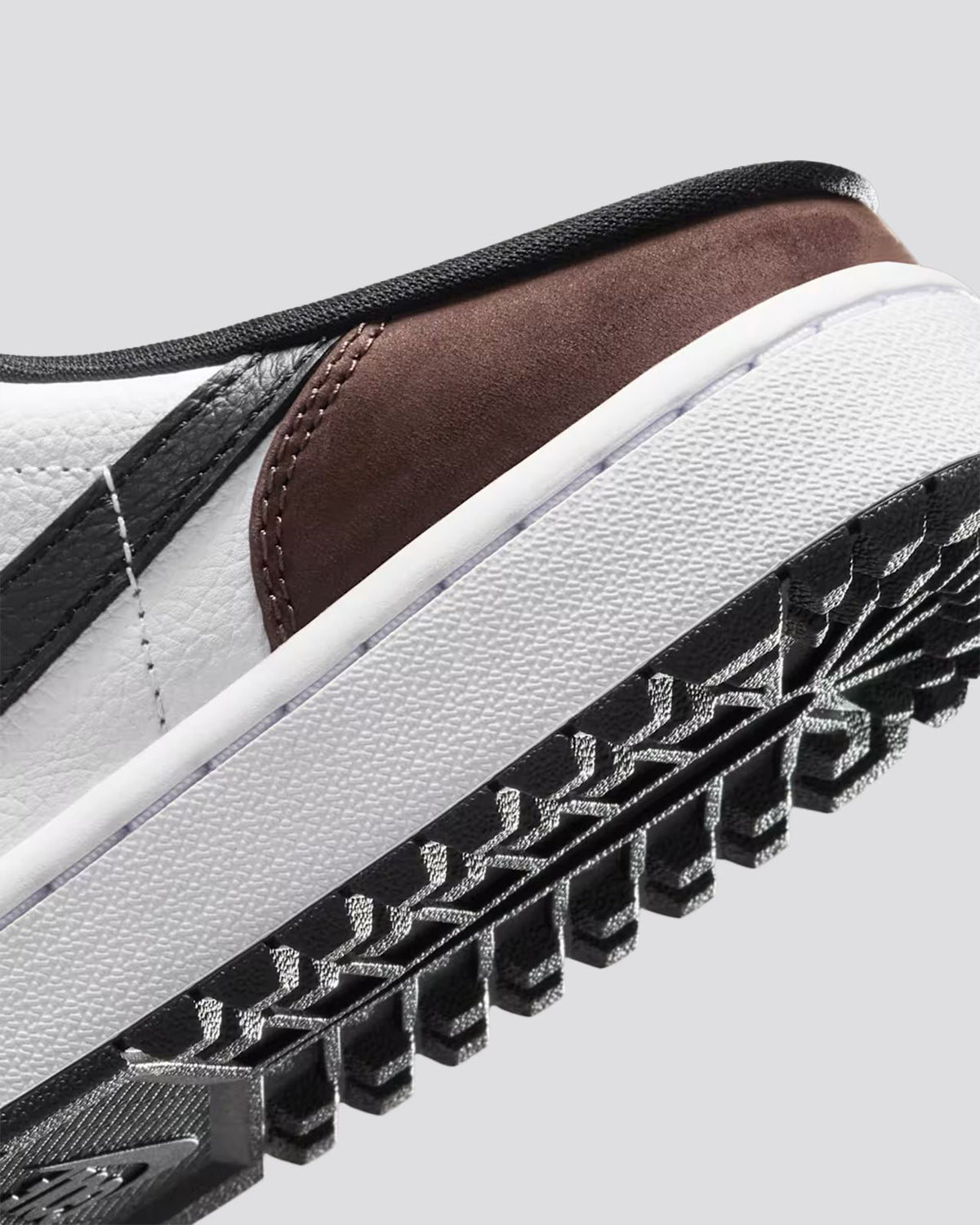 Air Jordan 1 Mule Spikeless Golf Shoes Barbeque Brown/Black/White/Sail