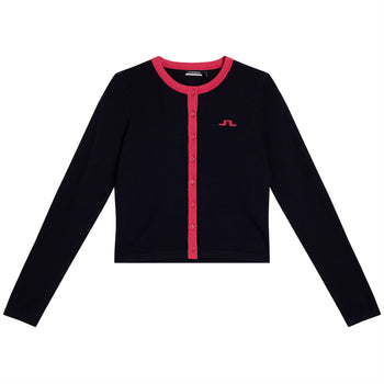 Womens Freda Knitted Cardigan JL Navy
