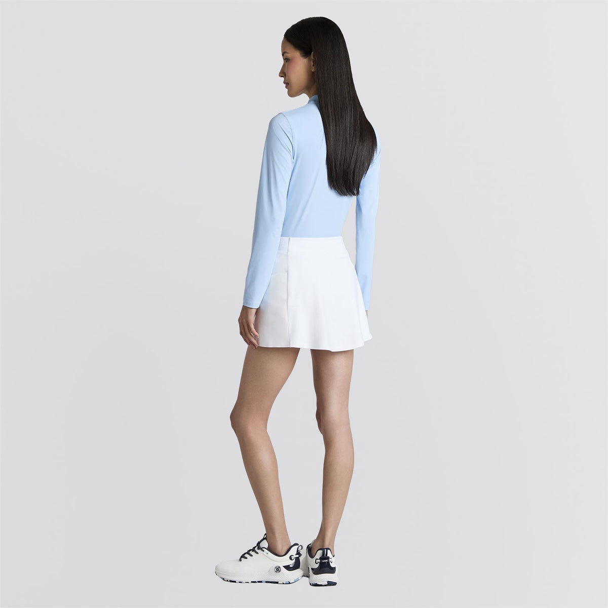 Silky Tech Nylon LS Zip Polo Baja