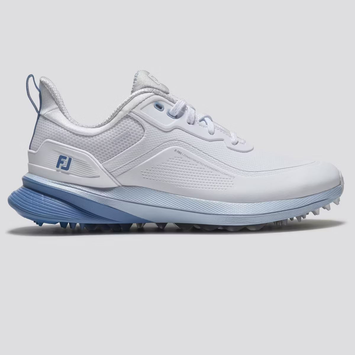Womens ProSL26 Spikeless Laced Golf Shoes White/Blue