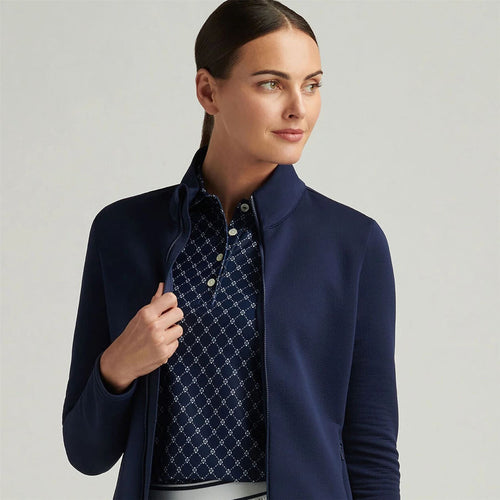 Womens Lumi-Knit Midweight Full Zip Navy