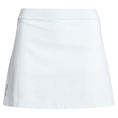 Womens 15 Inch Performance Back-Pleated Skort Oxford Blue/Ceramic White - SS24