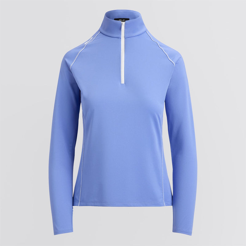 RLX Womens Lightweight Airflow Half Zip Pullover Blue Mist