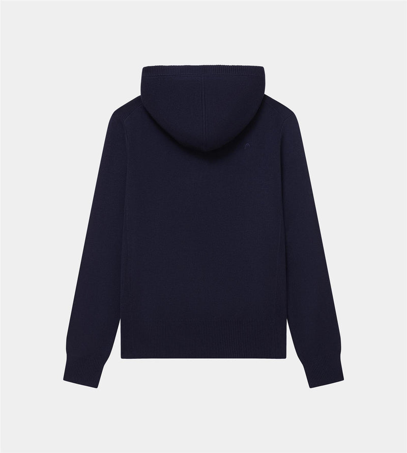Knit Hoodie	 Deep Navy