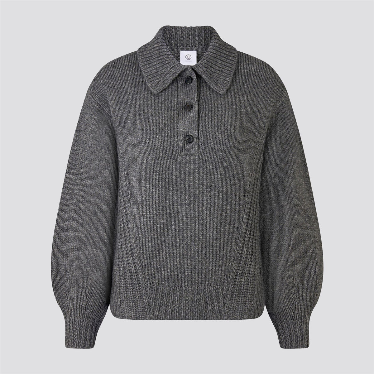 Womens Jojo Knit Sweater Grey