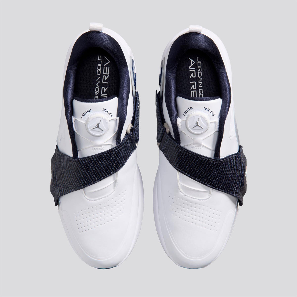 Air Jordan Rev Golf Shoes White/White/Midnight Navy/Lt Smoke Grey