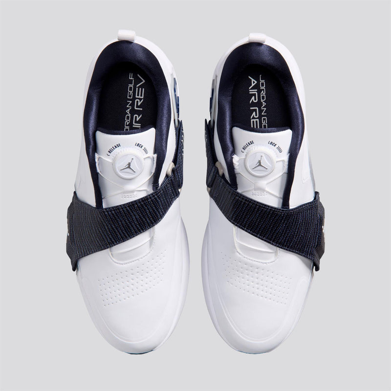 Air Jordan Rev Golf Shoes White/White/Midnight Navy/Lt Smoke Grey