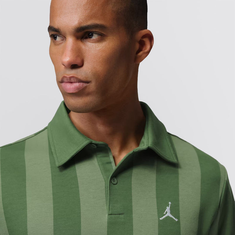 Jordan Dri-FIT Printed Golf Polo Forest Green/White