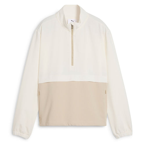 x AP Womens Seersucker Anorak Warm White - SS25