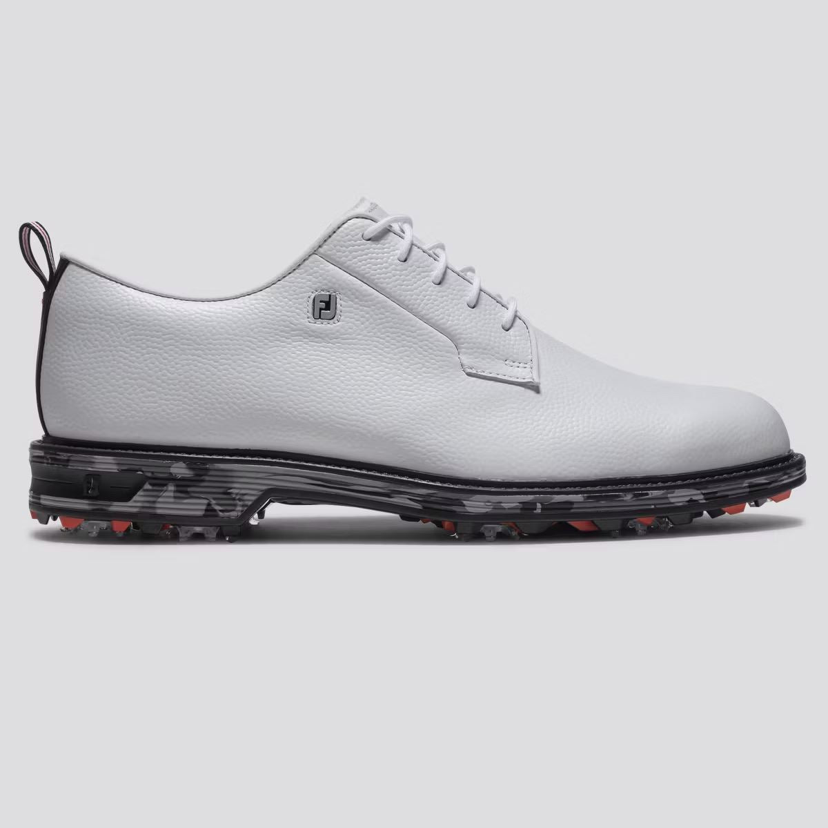 Premiere Series Field Golf Shoes Cleated Laced Golf Shoes White/Black/Red