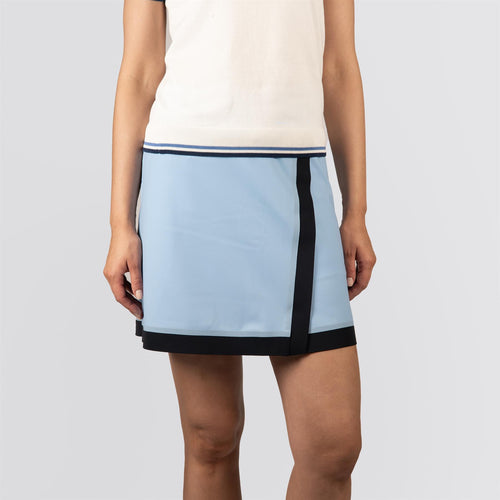 Womens Contrast Sport Skirt Ice Blue/Navy
