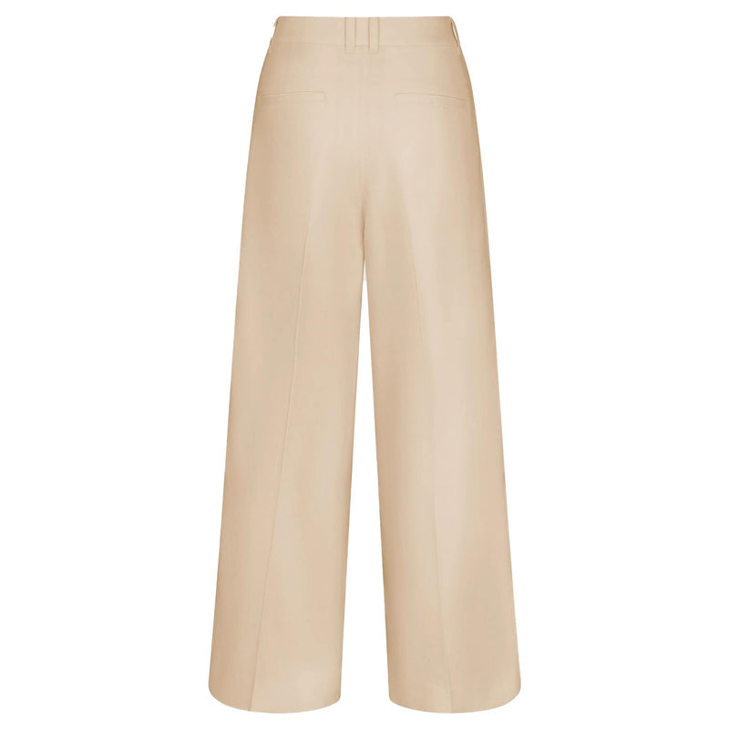 Womens Katherine Wide Leg Pants Pinky White