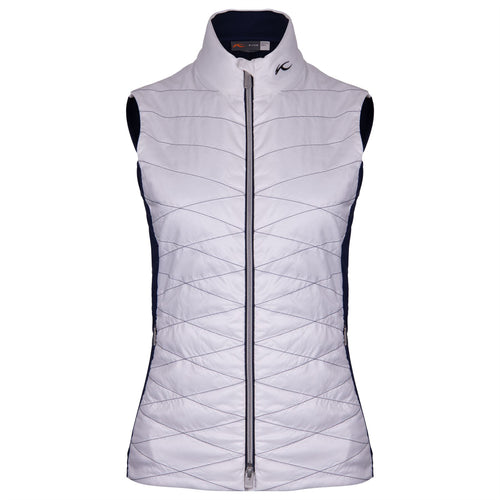 Womens Retention Vest White/Atlanta Blue - SS25