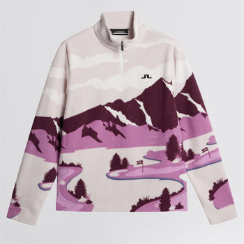 J.Lindeberg Sammie Pile Lightweight Jacket Landscape Fleece Purple