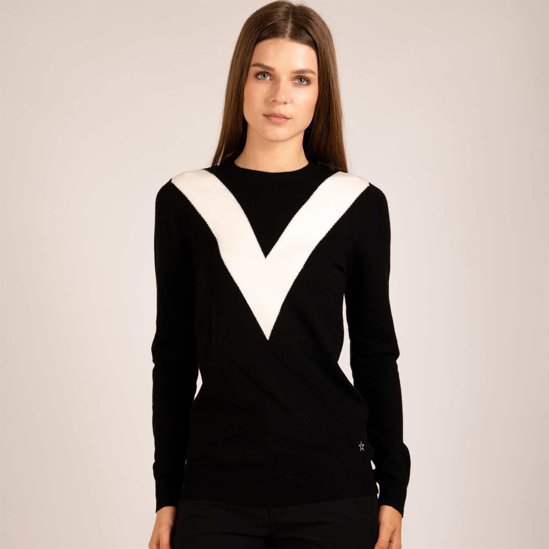 Womens The VIP Sweater Black/White