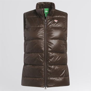adidas Golf Originals Originals Down Vest Dark Brown | TRENDYGOLF USA