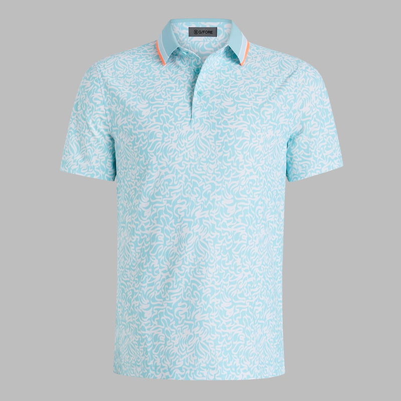 Scribble Tech Jersey Polo Cenote