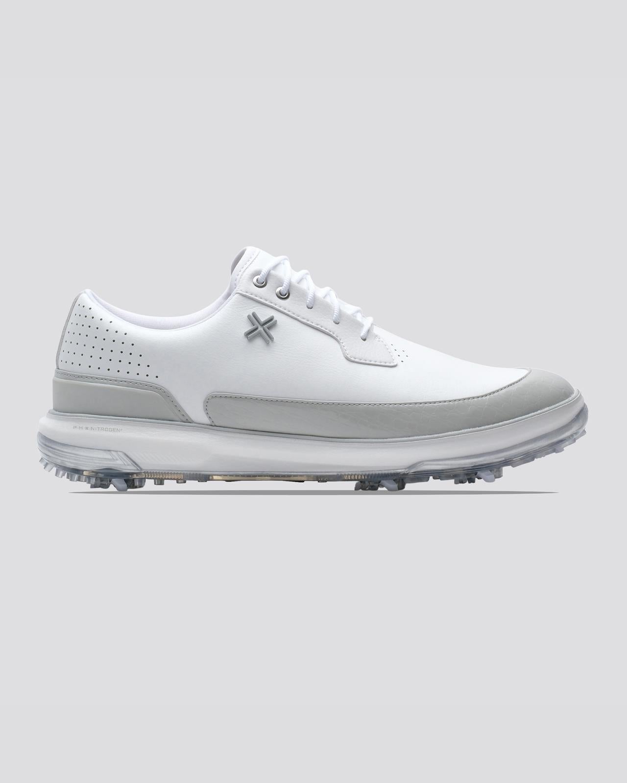 Moving Day SC RS Spiked Golf Shoes White/Ghost Grey Gator/White