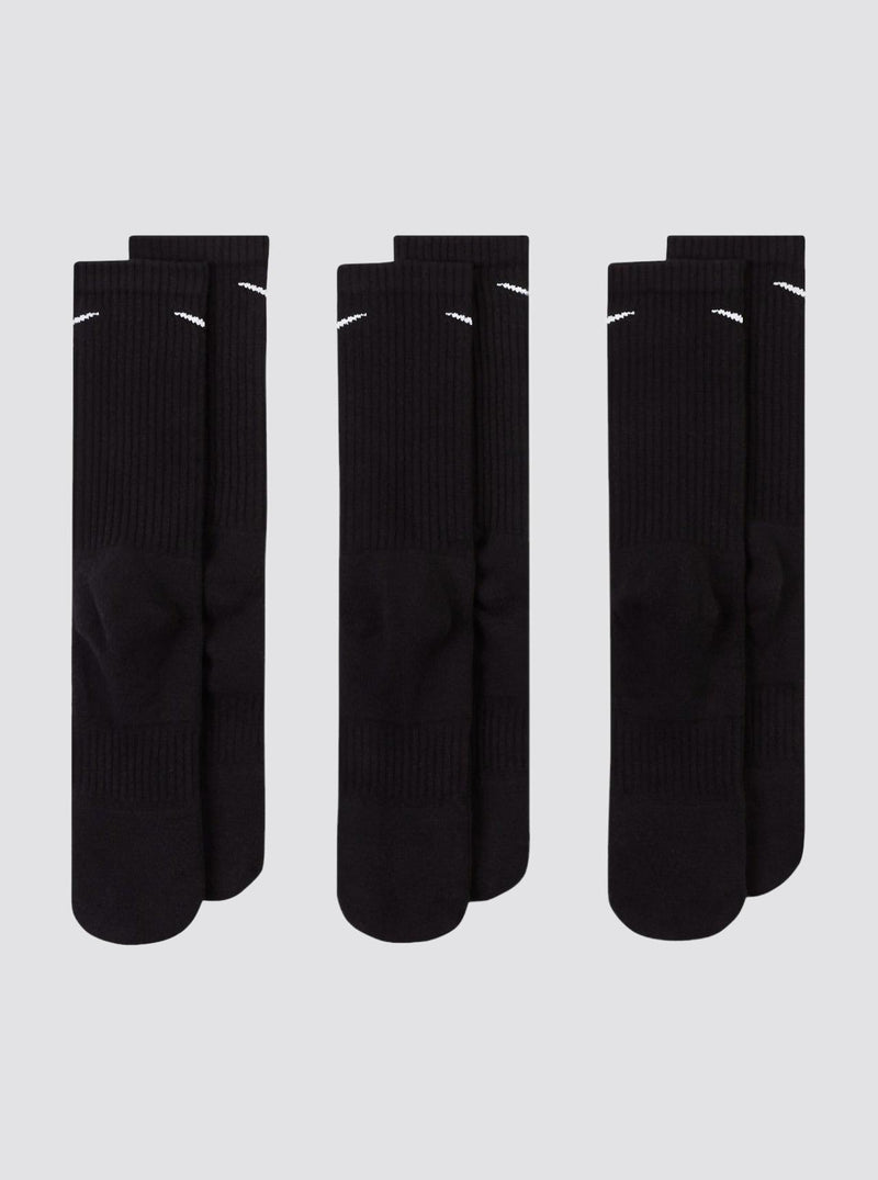Everyday Cushioned Crew Socks Black